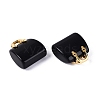 Natural Obsidian Pendants G-Q602-01G-01-2