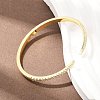Brass Micro Pave Clear Cubic Zirconia Hinged Bangles BJEW-F528-01G-5