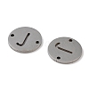 Non-Tarnish 201 Stainless Steel Hollow Flat Round Links FIND-R149-03J-P-2
