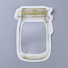 Reusable Mason Jar Shape Zipper Sealed Bags OPP-Z001-02-A