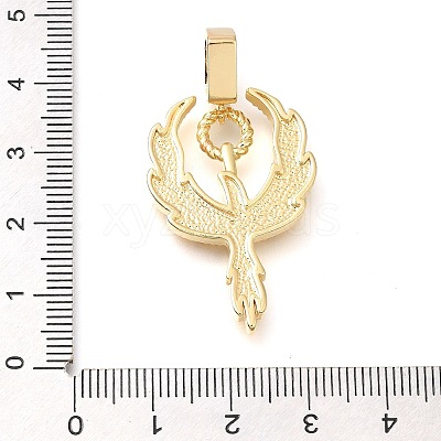 Brass Micro Pave Clear Cubic Zirconia Enamel Pendants KK-S049-29G-1