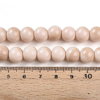 Baking Paint Glass Beads X1-DGLA-N012-10mm-07-1