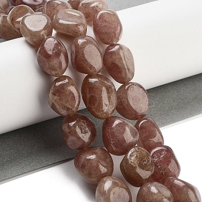 Natural Strawberry Quartz Beads Strands G-Z061-A06-01-1