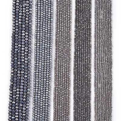 Electroplate Glass Beads Strands EGLA-A044-P8mm-B10-1