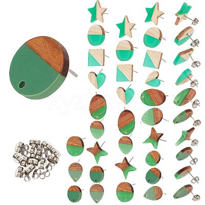 DIY Two Tone Stud Earring Making Finding Kits DIY-PH0006-52-1
