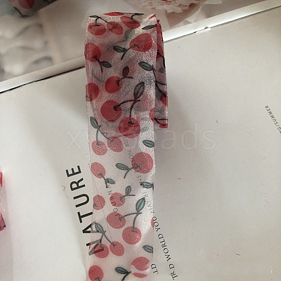 Printed Organza Ribbon OHAR-PW0001-145A-1