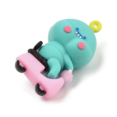 Plastic Cartoon Animal Figures Pendants FIND-R100-04C-1