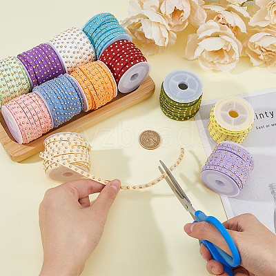 12 Rolls 12 Colors Faux Suede Cord LW-FH0001-01B-1