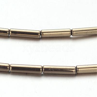 Electroplate Non-magnetic Synthetic Hematite Bead Strands G-F300-37B-06-1
