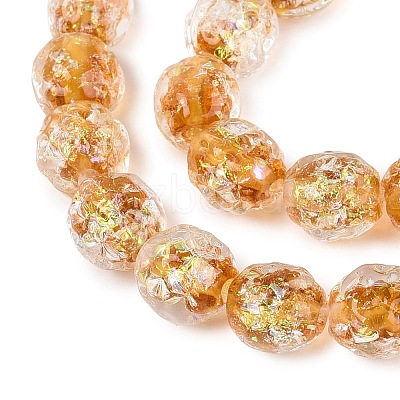 Handmade Foil Glass Beads Strands FOIL-Q002-05A-1