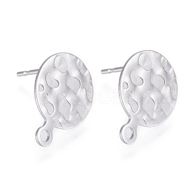 Non-Tarnish 304 Stainless Steel Stud Earring Findings STAS-P245-29P-1