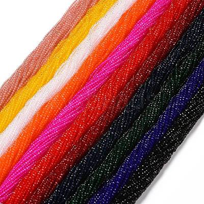 Transparent Glass Beads Strands GLAA-H021-04-M-1