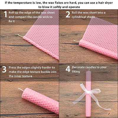 Beeswax Honeycomb Sheets DIY-WH0162-55B-09-1