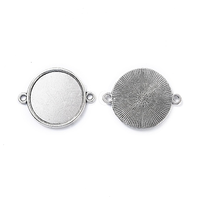Tibetan Style Alloy Cabochon Connector Settings LS-TIBE-M022-11AS-1