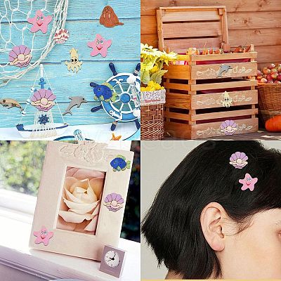 50 Pcs Unfinished Blank Wooden Slices for Painting Arts WOOD-CJC0011-17B-1
