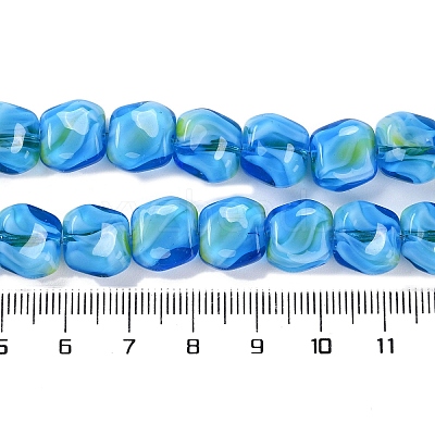 Handmade Milleflori Glass Beads Strands LAMP-M018-01A-04-1