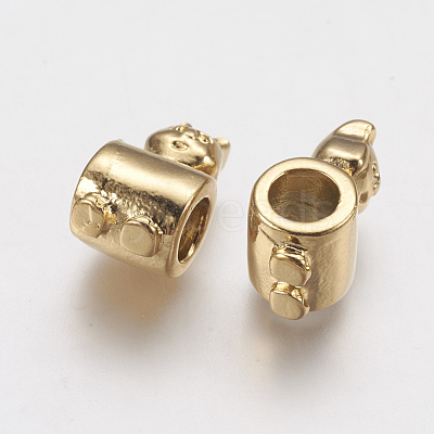 Ion Plating(IP) 304 Stainless Steel European Beads STAS-J022-108G-1