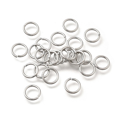 Brass Open Jump Rings KK-B147-03H-P-1