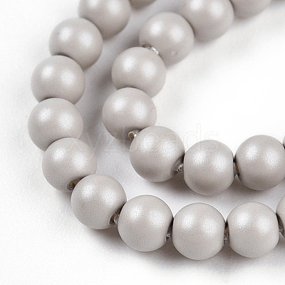 Baking Paint Pearlized Glass Pearl Bead Strands HY-N002-3mm-B05-1