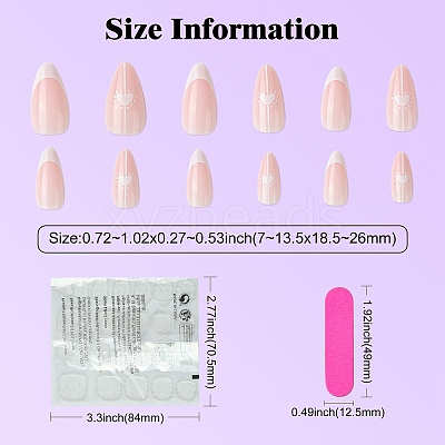 ABS Plastic Full Cover Press On False Nails DIY-CJC0006-12A-1