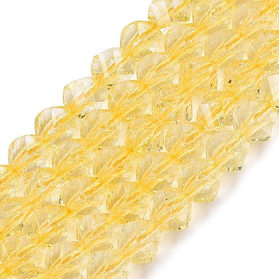 Crackle Transparent Glass Beads Strands GLAA-N068-02A-10-1