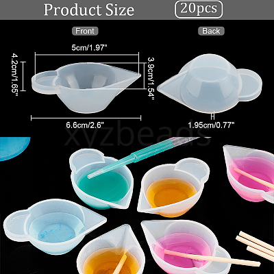 Silicone Non-stick Dividing Cups DIY-WH0374-64-1