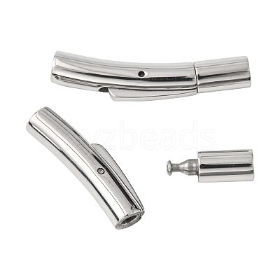 Tarnish Resistant 316 Surgical Stainless Steel Bayonet Clasps STAS-I013-3mm-1