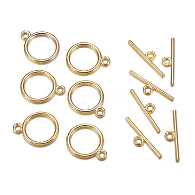 Tibetan Style Toggle Clasps TIBE-A12208-G-NR-1