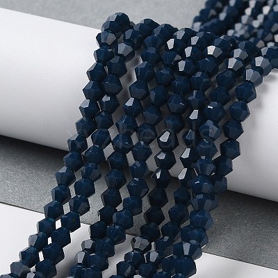 Opaque Solid Color Imitation Jade Glass Beads Strands LS-EGLA-A039-P4mm-D09-1