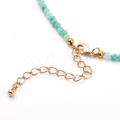 Natural Gemstone Beaded Necklaces NJEW-JN03315-1