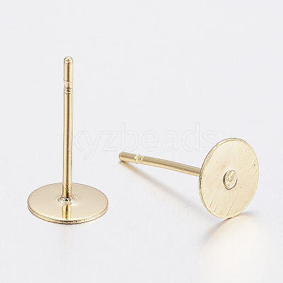 304 Stainless Steel Stud Earring Findings A-STAS-H436-24-8mm-1