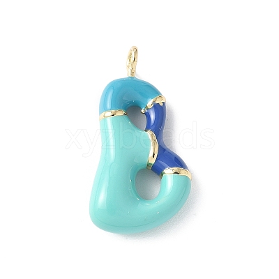 Brass Enamel Pendants KK-E093-03G-B-02-1