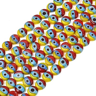 Handmade Evil Eye Lampwork Beads LAMP-C028-01-1
