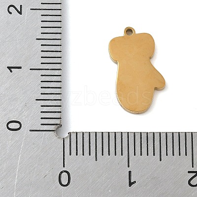 Christmas Themes 304 Stainless Steel Enamel Charms STAS-K312-04E-G-1