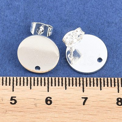 Ion Plating(IP) 304 Stainless Steel Stud Earring Findings STAS-G178-01S-12mm-1
