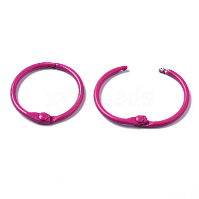 Spray Painted Iron Split Key Rings IFIN-T017-01H-1