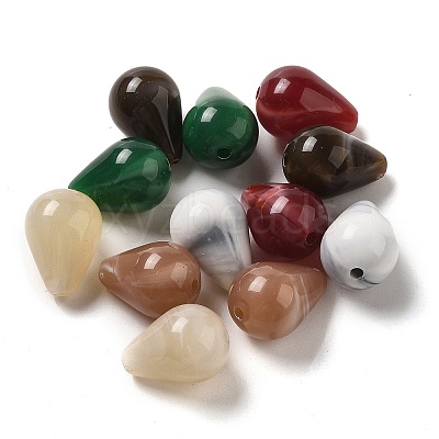 Opaque Acrylic Beads OACR-Z015-04-1