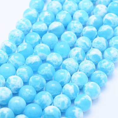 Synthetic Imperial Jasper Beads Strands G-F531-8mm-H05-1