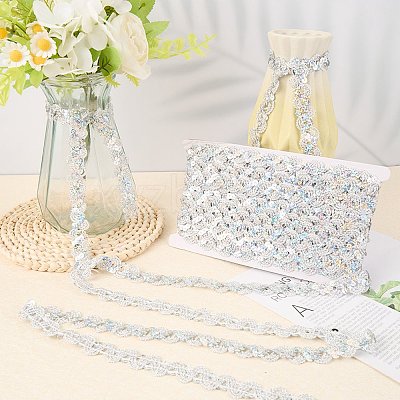 2Pcs Polyester Paillette Beads OCOR-CP0001-31B-1