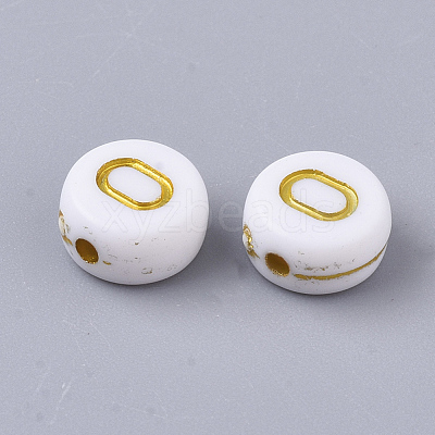 Plating Acrylic Beads PACR-R242-01O-1