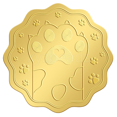 Self Adhesive Gold Foil Embossed Stickers DIY-WH0211-199-1