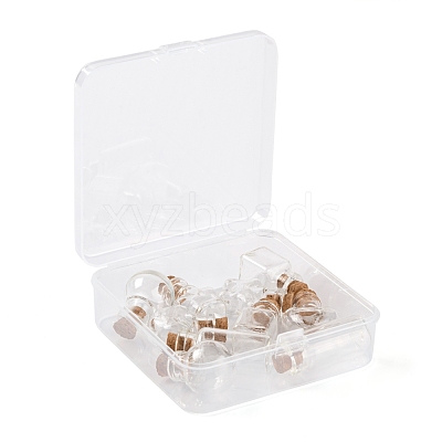 10Pcs Round Glass Bottle CON-FS0001-01-1