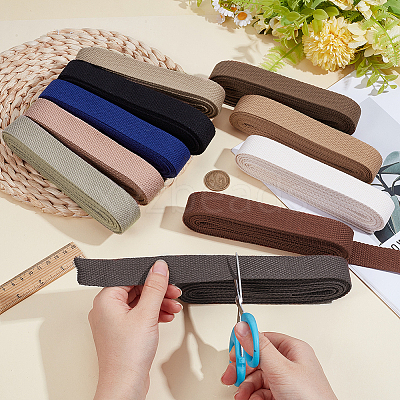 40 Yards 10 Colors Polycotton Ribbon OCOR-NB0002-54-1