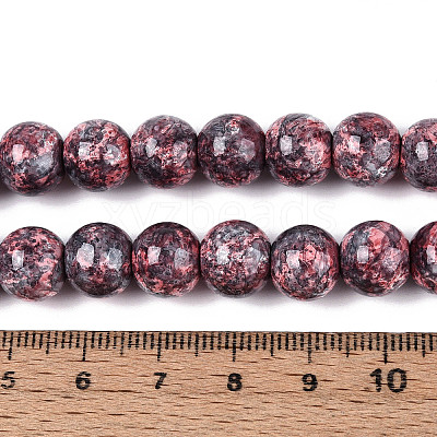 Baking Paint Glass Beads Strands DGLA-N016-10mm-04-1