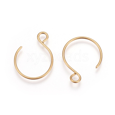 Ion Plating(IP) 304 Stainless Steel Earring Hooks STAS-L216-02B-G-1