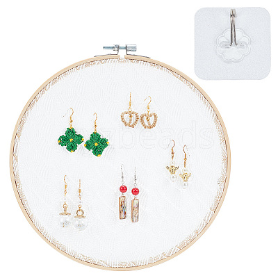 Lace Disc Earring Organizer Holder DIY-WH0399-64B-1