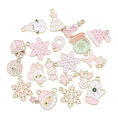 Christmas Alloy Enamel Pendants ENAM-G234-01E-1
