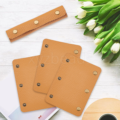 4Pcs Detachable PU Imitation Leather Bag Handle Wrap PURS-BBC0001-08B-1
