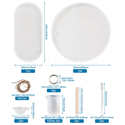 DIY Silicone Hangtag Molds DIY-TA0008-29-1