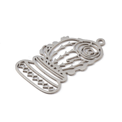 Non-Tarnish 201 Stainless Steel Pendants STAS-K250-10P-1